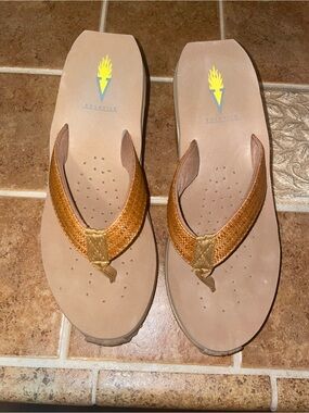 Volatile Women's Metallic Copper-Bronze Thong Sandals
